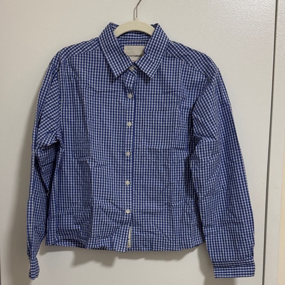 Lucky Brand Cropped Button Down